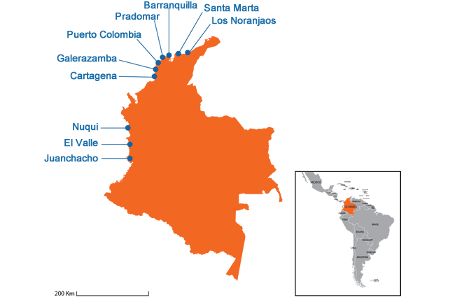 Colombia - Country map image