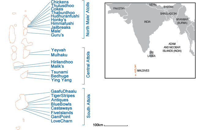 Maldives - Country map image