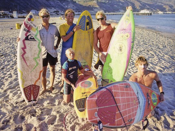 the three fin thruster surfboard, MR, Tom Carroll, Tom Curren... and the li...