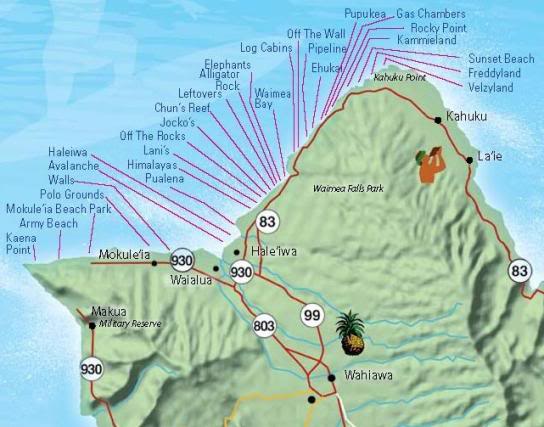 North Shore Beaches Oahu Map - Friends Fall 2024