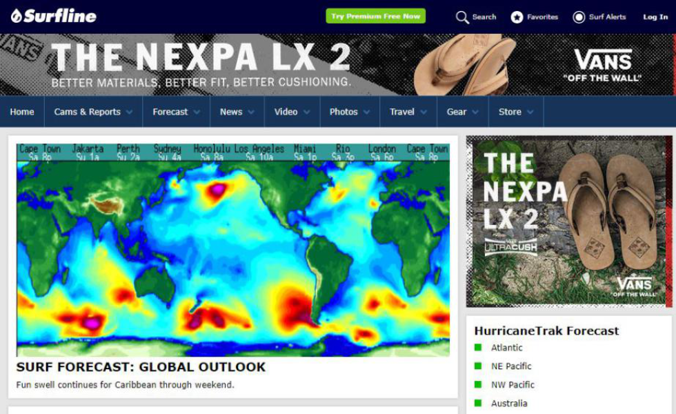 Global Surf Reports, Surf Forecasts, Live Surf Cams and  Coastal Weather