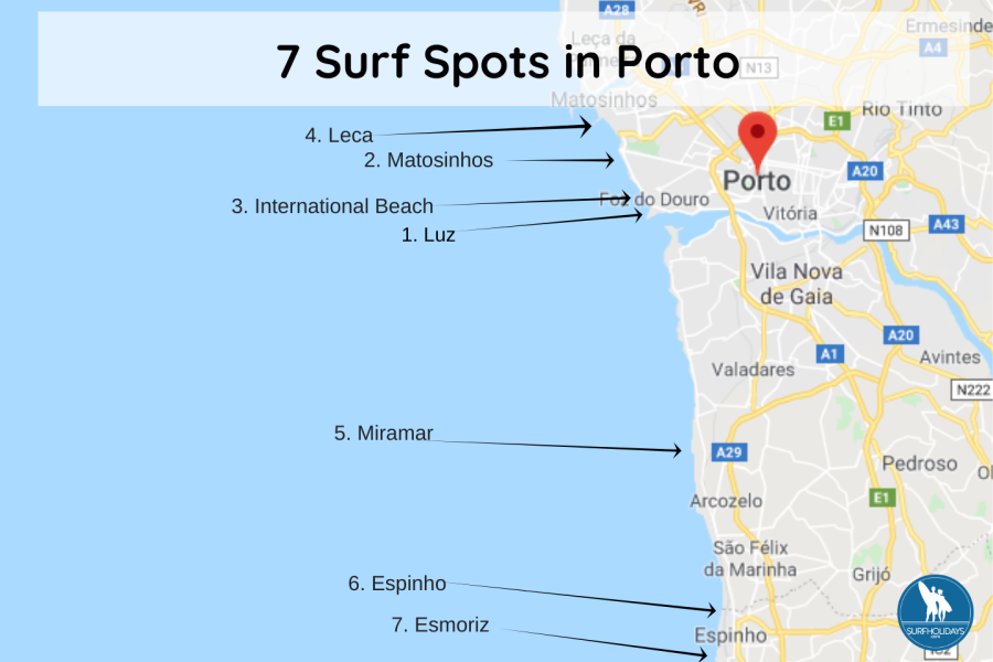 7 Porto Surf Spots