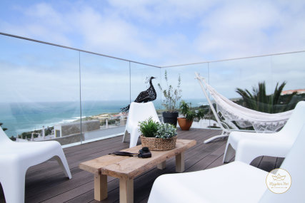 • TERRACE • Imagine waking up in the morning to the sound of breaking waves, following the smell of the fresh sea breeze upstairs, grabbing a piping-hot coffee from the kitchen and heading to the terrace to gaze at the breath-taking ocean view.